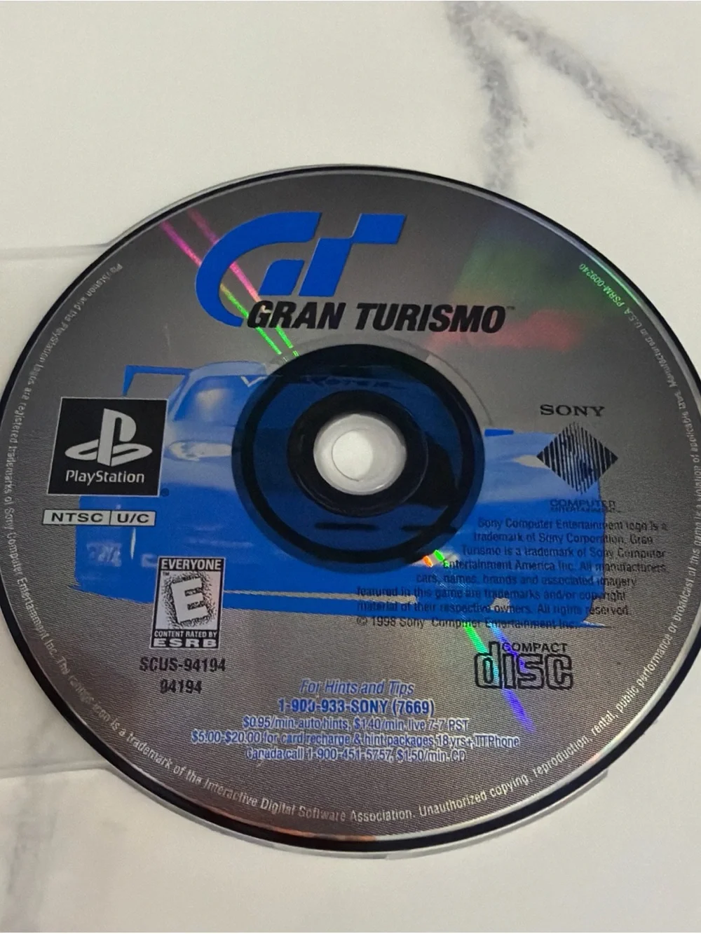 Sony Gran Turismo PlayStation Disc Only with Blue Artwork